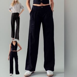#386 SALE 🛑35 M,L FABULOUS Linen Tailored Wide Leg Pants